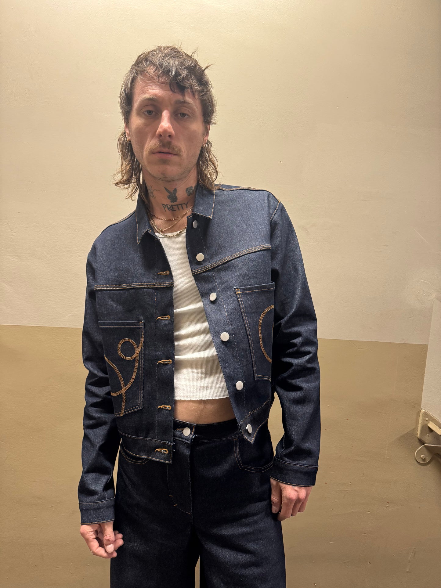Cöverstitch Cropped Denim Jacket